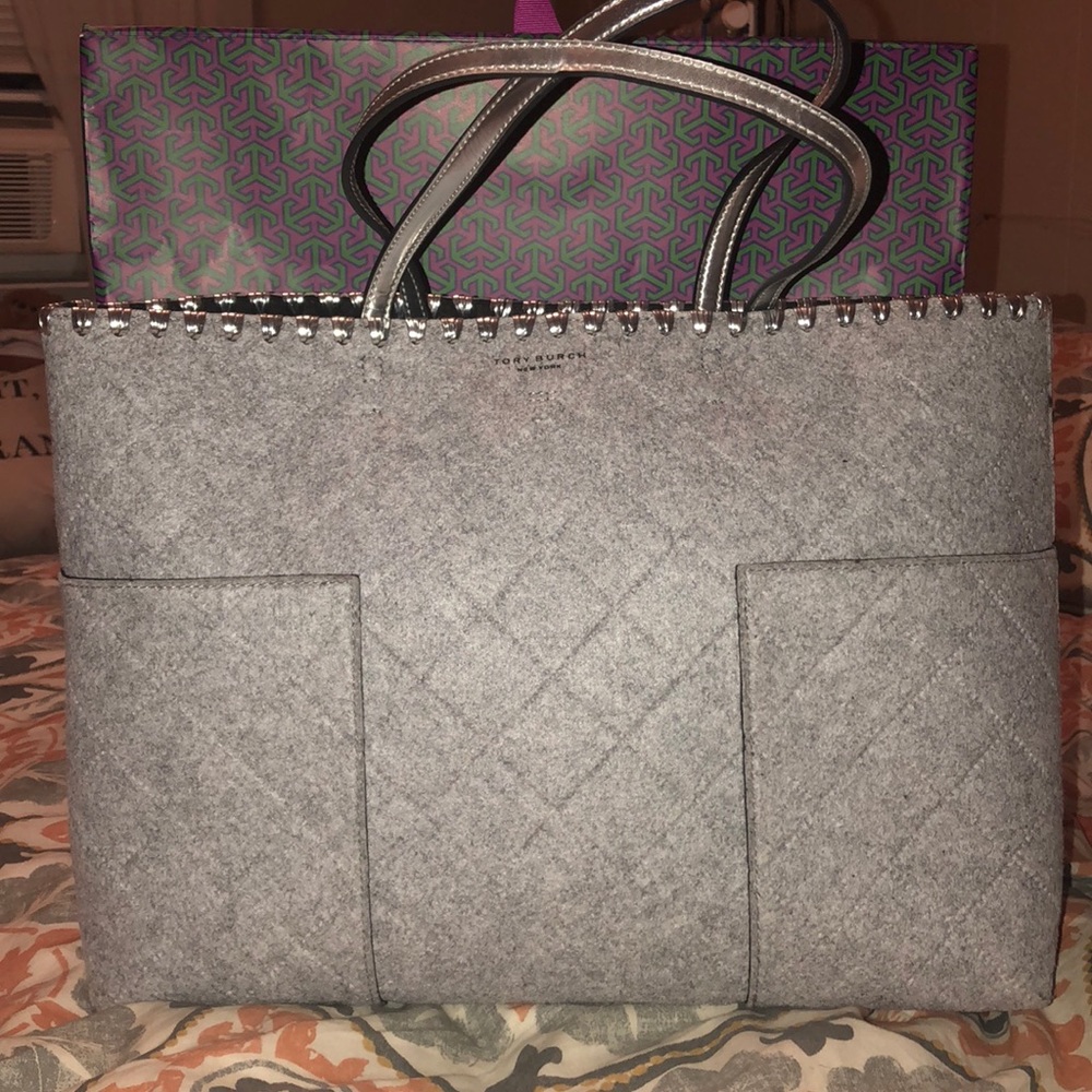 Tory Burch Block T Felt Tote